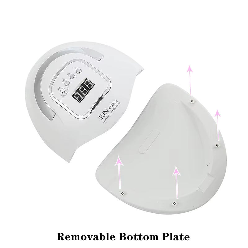 Lampe UV LED SUN X12MAX 66 LEDs pour Ongles – Sèche Vernis Gel Professionnel avec Écran LCD et Poignée – Lampe Nail Art UE