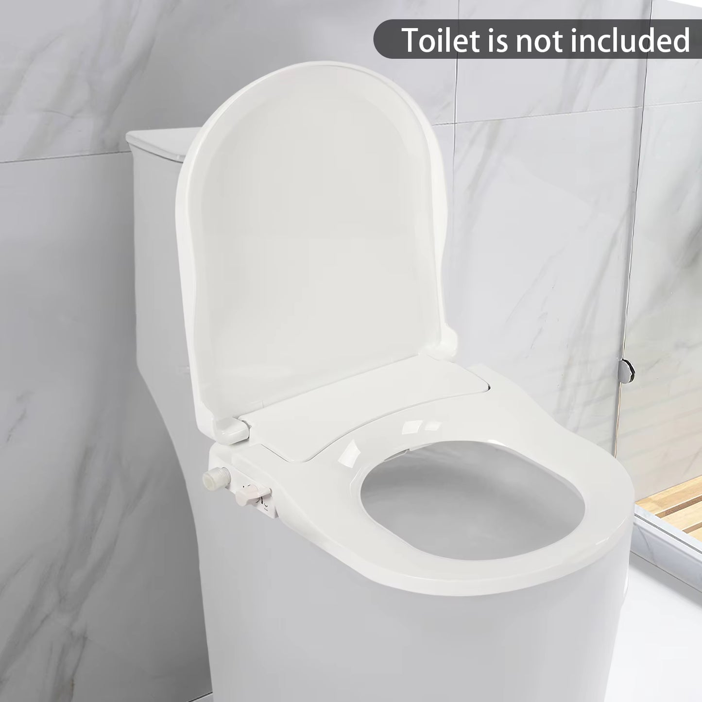 Siège WC Bidet Non Électrique – Double Buse Lavage Féminin et Arrière – Fermeture Douce