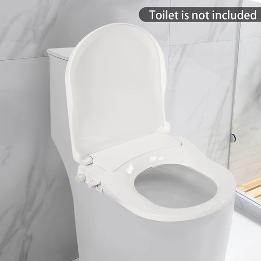 Siège WC Bidet Non Électrique – Double Buse Lavage Féminin et Arrière – Fermeture Douce
