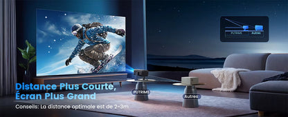 Mini Vidéoprojecteur WiFi Bluetooth 1080P – Electric Focus & Auto Keystone – Home Cinéma Portable