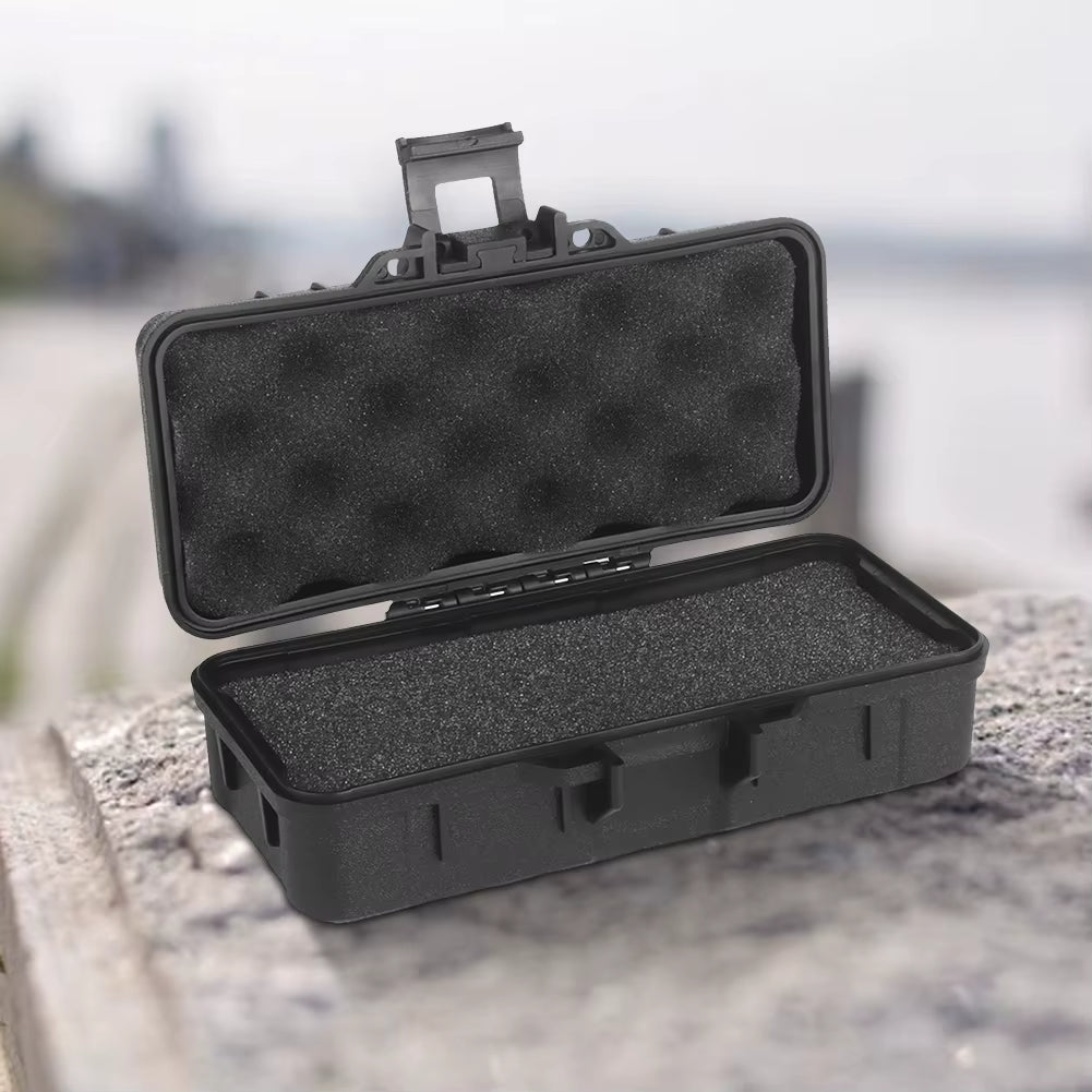 Mallette à outils de survie plein air – Boîte de protection antichocs étanche avec mousse – Mallette de sécurité verrouillable pour instruments