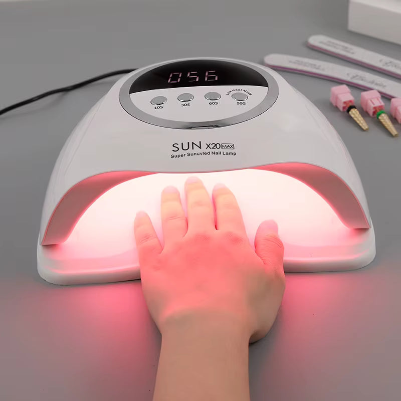 Lampe UV LED 320W SUN X20MAX pour Ongles Gel UV, Vernis Semi-Permanent et Résine – Écran LCD – Minuteur 10/30/60/99 s – Prise EU