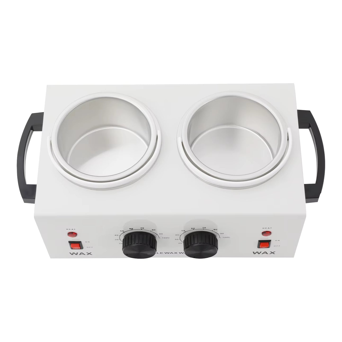 Chauffe-Cire Électrique Double Pot 400 ml – Appareil de Fonte de Cire Réglable 0-100°C