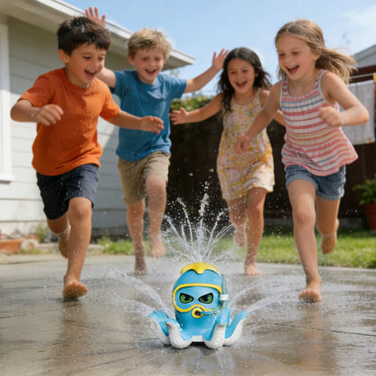 Jouet Pulvérisateur d'Eau Pieuvre Rotative pour Enfants – Arroseur Aquatique de Jardin – Fontaine d'Eau Extérieure – Jeu d'Été Piscine et Plage – Cadeau Garçon Fille