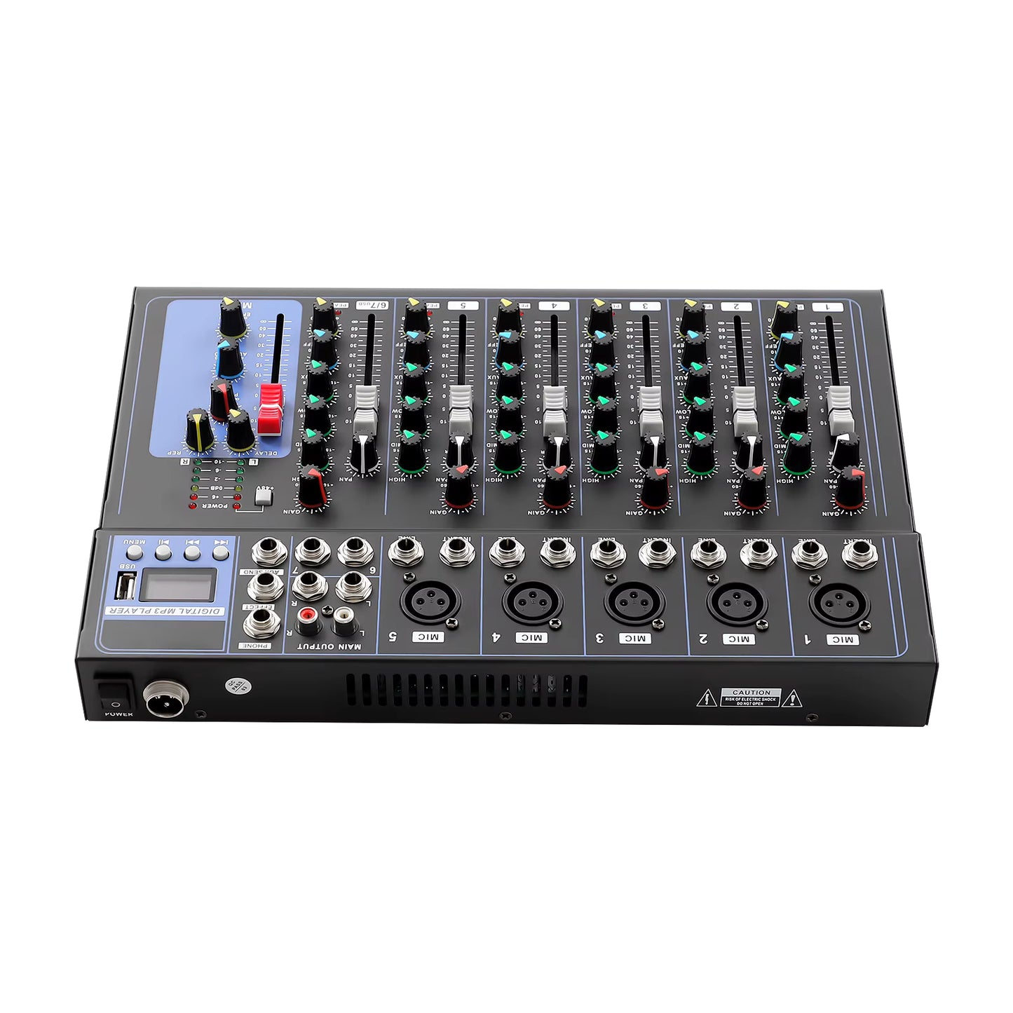 Console de mixage audio 7 canaux DJ