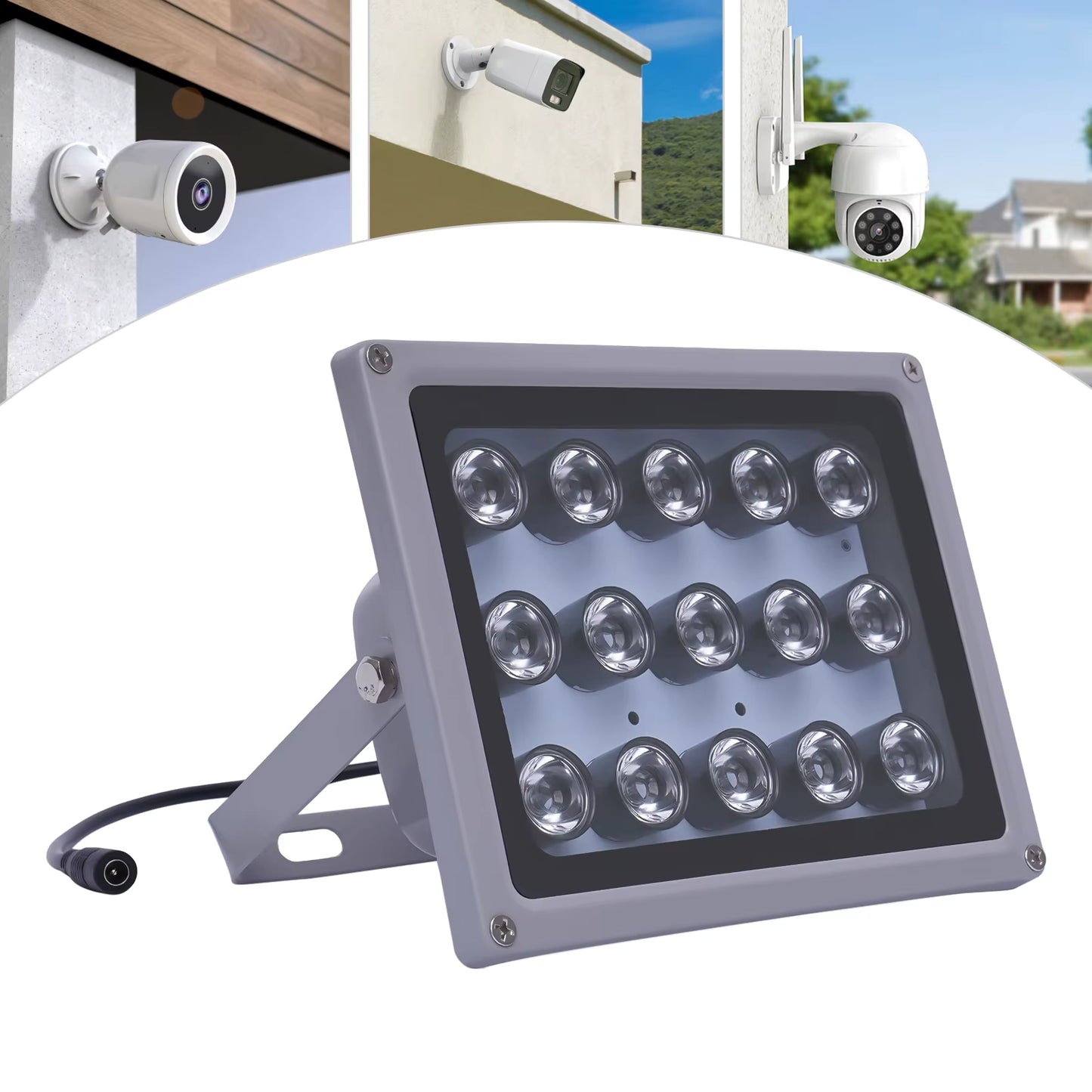 Illuminateur infrarouge 100 m 15 LED pour caméra
