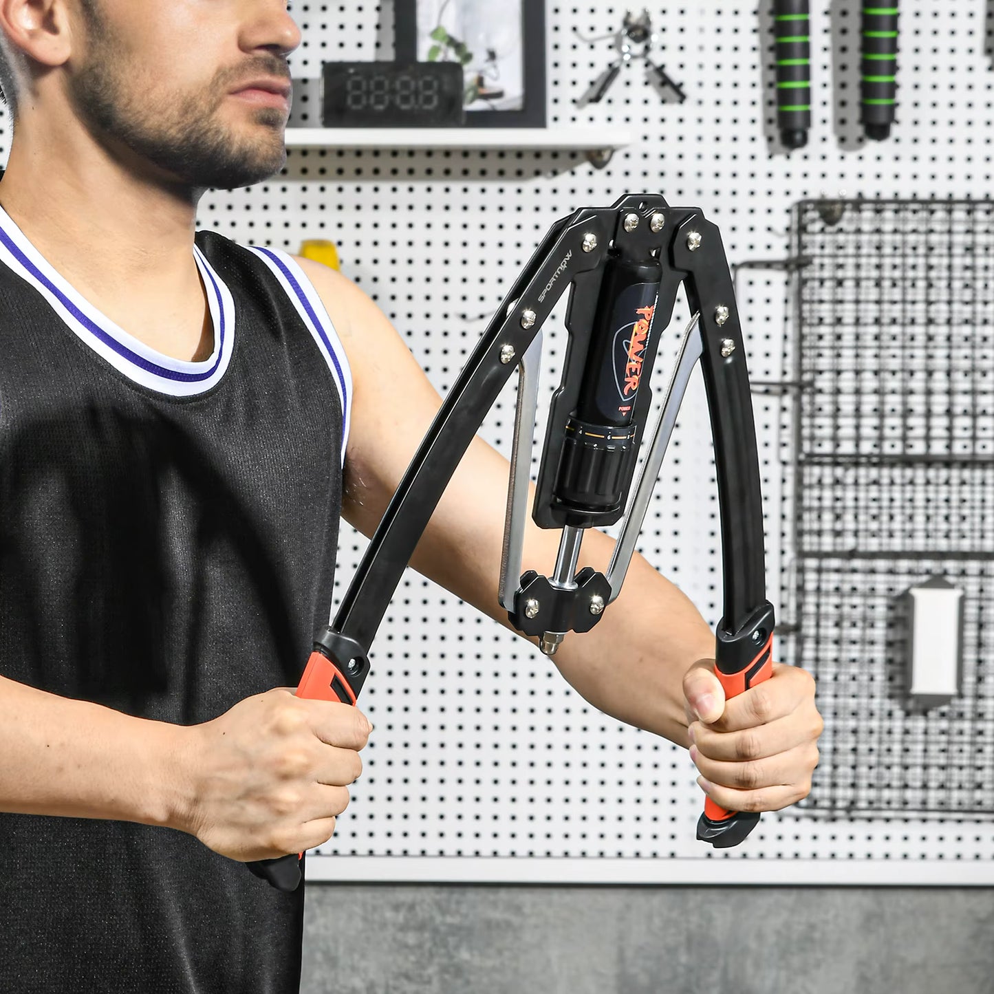 Barre de Torsion Réglable pour Musculation – Entraînement de la Force des Bras et Avant-Bras – Appareil de Fitness Réglable 10 à 200 kg