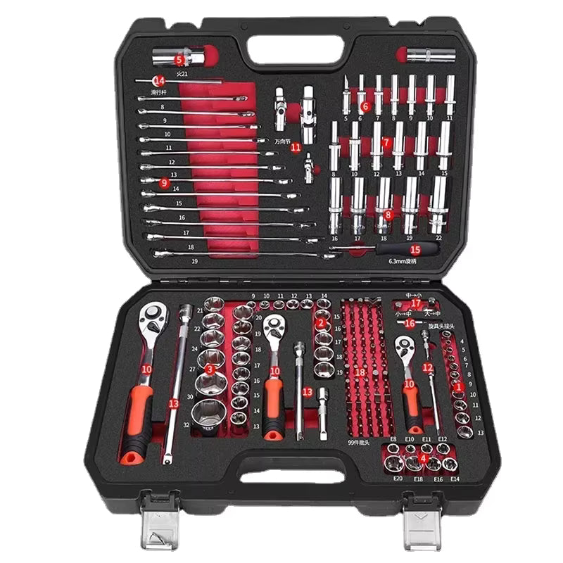 Boîte à outils de réparation automobile pour électricien – Étui étanche anti-chute – Coffret de sécurité antichocs