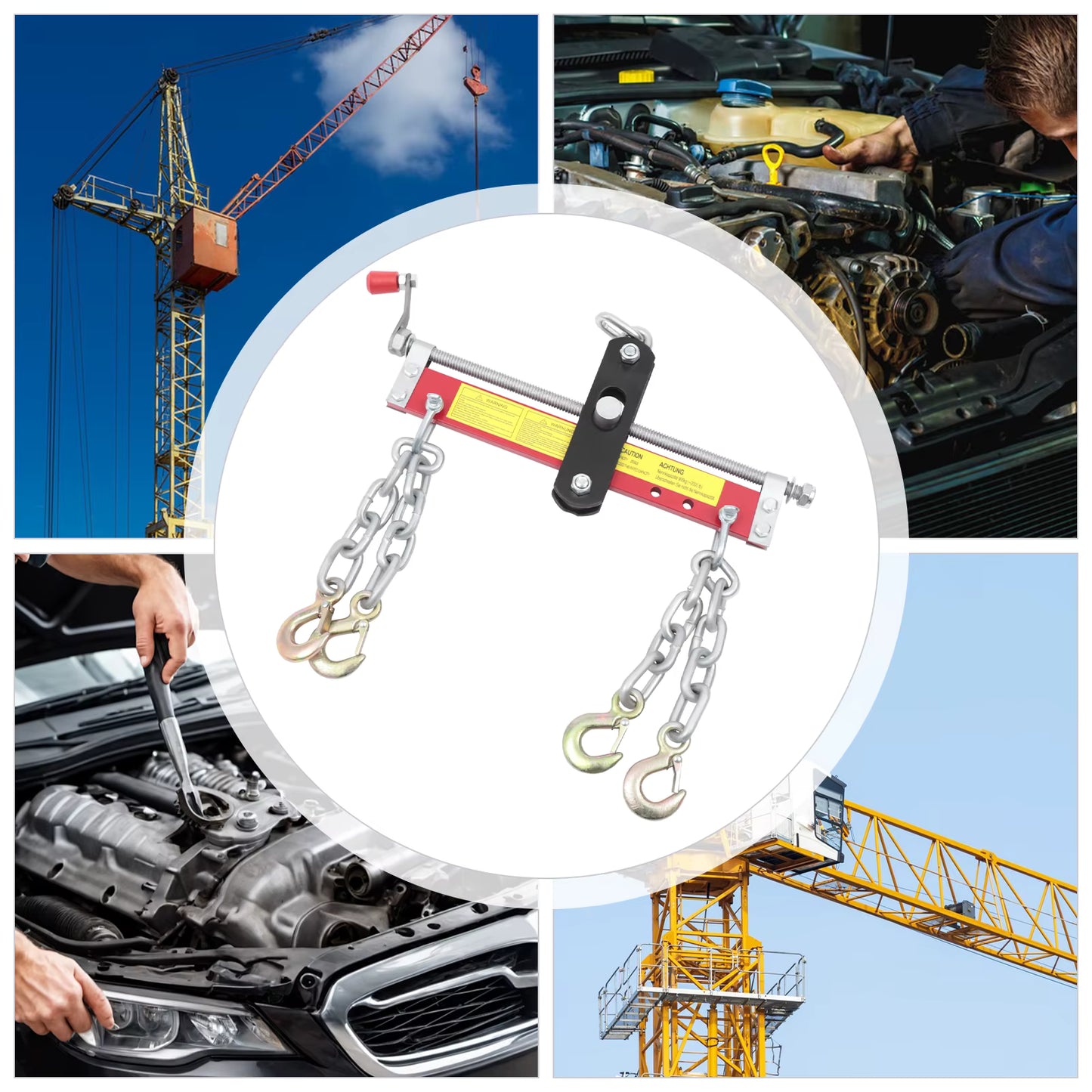 Équilibreur de Moteur 900 kg – Palan d’Atelier pour Grue à Moteur et Levage Automobile