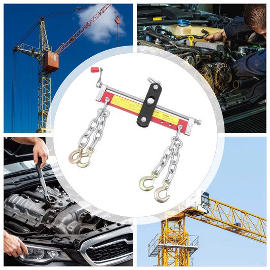 Équilibreur de Charge 900 KG – Barre de Levage Moteur avec Chaînes Réglables, Outil Atelier pour Grue et Levage Moteur, Support Robuste