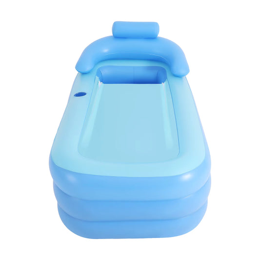 Baignoire Gonflable Adulte 160x84x64 cm – SPA Portable avec Coussin & Isolation – Bain Relaxant Pliable Intérieur & Extérieur
