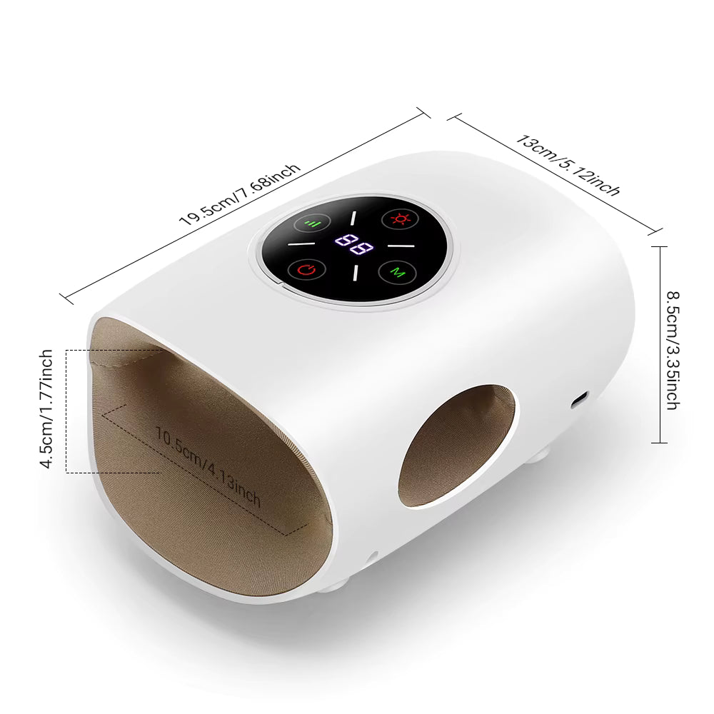 Masseur de Main Électrique Intelligent Airbag – 3 Modes, Chaleur, Compression, Sans Fil, Relaxation & Soulagement des Douleurs