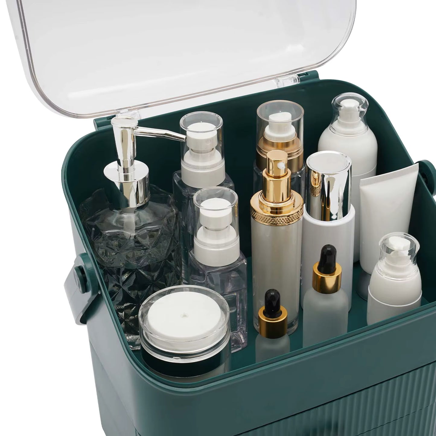 Organisateur de Maquillage avec Tiroirs – Anti-Poussière avec Couvercle