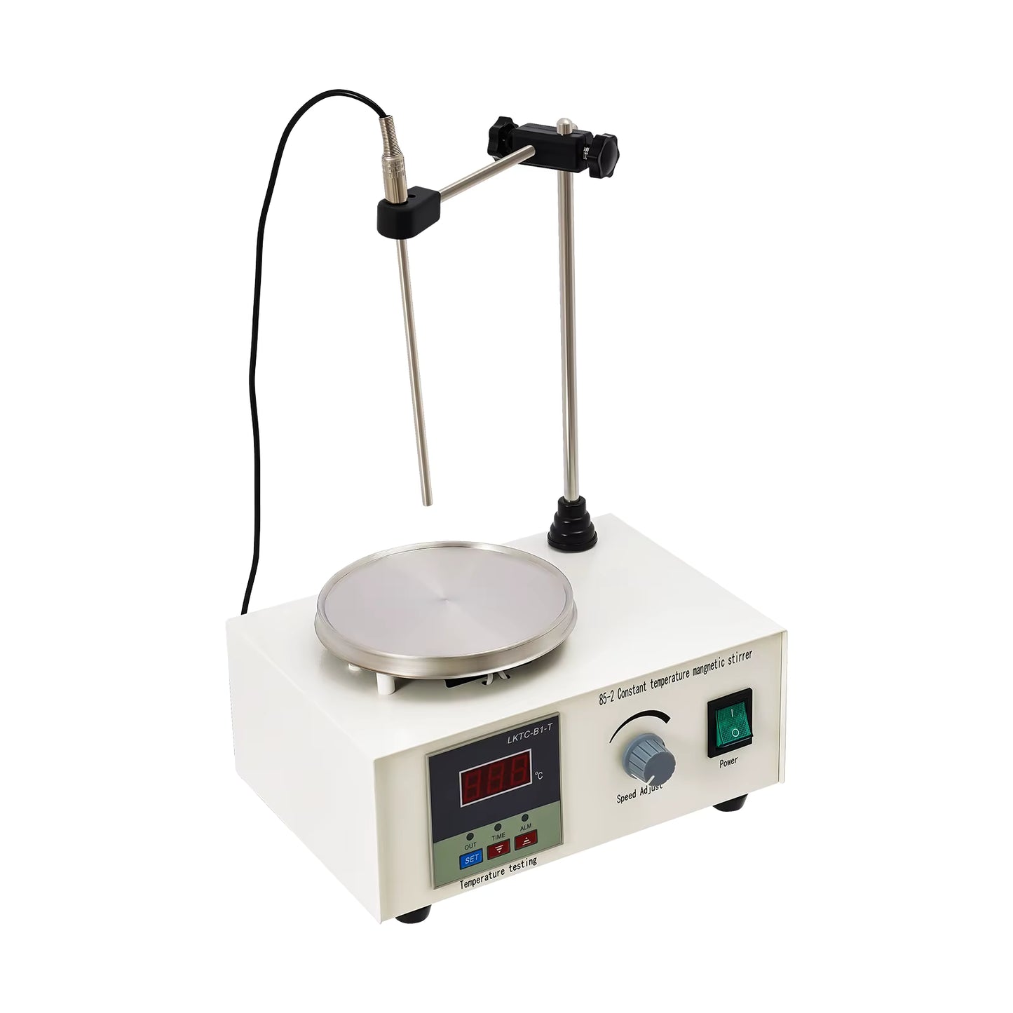 Agitateur Magnétique Chauffant 250W – Plaque Chauffante avec Contrôle Température et Vitesse – Mélangeur de Laboratoire Numérique 2000 ml