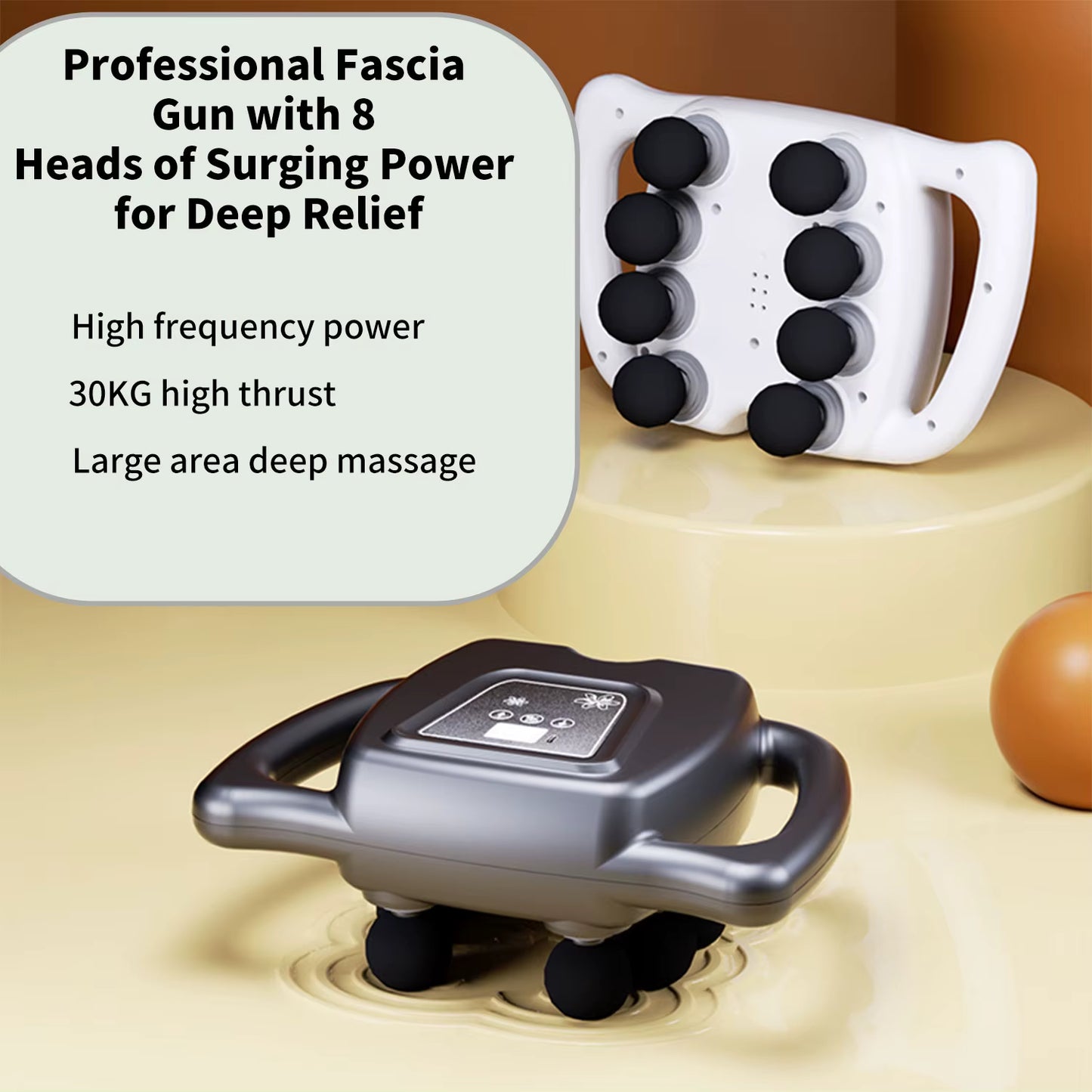 Pistolet de massage musculaire multifonction 16 têtes – Appareil de massage corps, 99 vitesses, anti-douleur, récupération sportive
