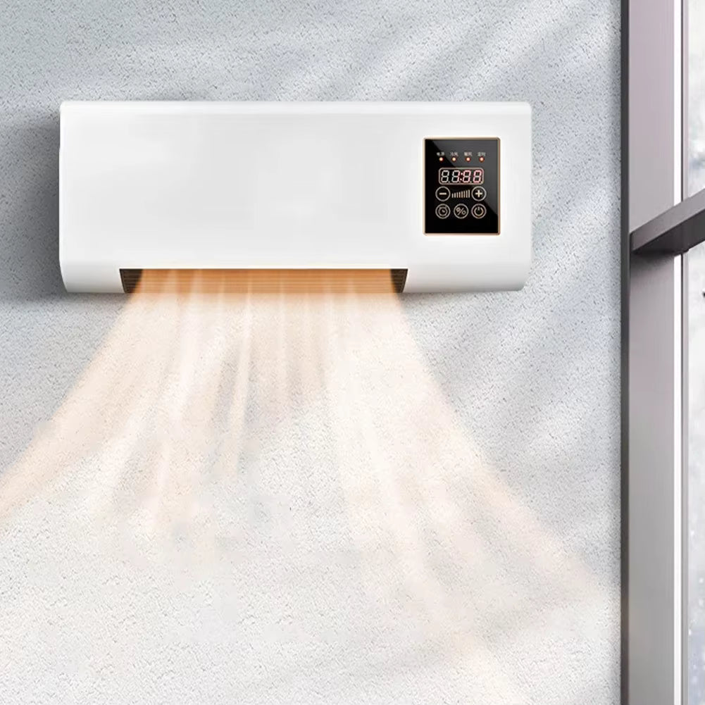 Chauffage Électrique Mural 1800W 2 en 1 – Radiateur avec Écran Tactile et Minuterie