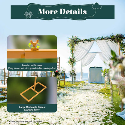 Arche de Mariage Métal 300x300 cm – Support Décoration Ballons, Fleurs et Événements – Structure Arche Jardin et Fête