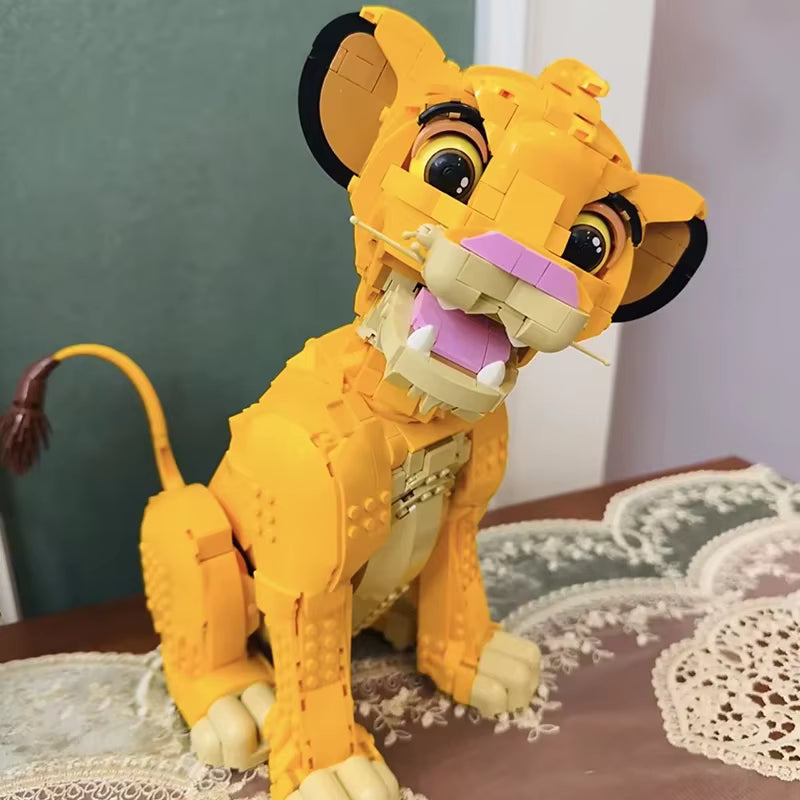 Lion “Roi des Bêtes” 1445 Pièces – Modèle Animal en Blocs de Construction – Compatible 43247 – Jeu Adulte & Enfant