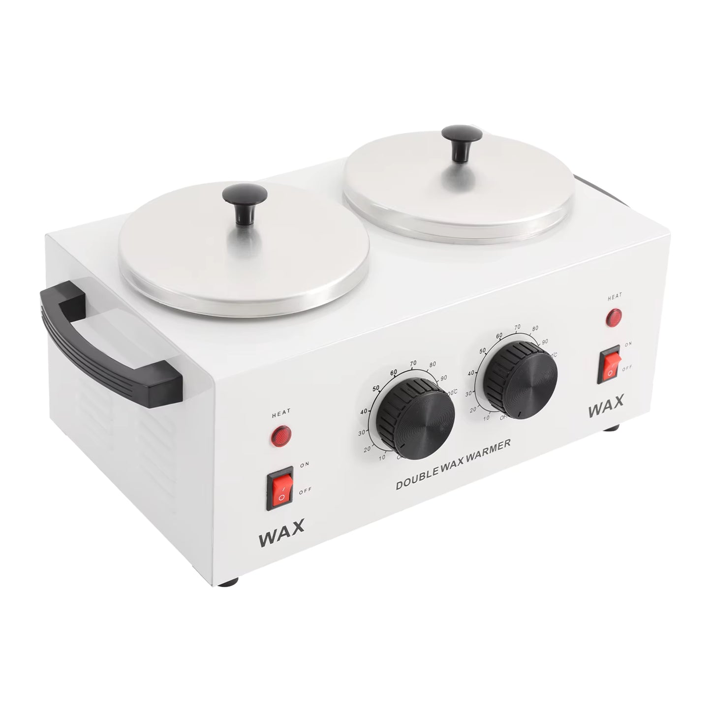 Chauffe-Cire Électrique Double Pot 400 ml – Appareil de Fonte de Cire Réglable 0-100°C