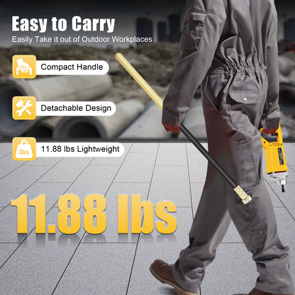 800W电动混凝土振捣器 – 1米振捣针 – 4500转/分混凝土振实工具 – 建筑工地施工工具