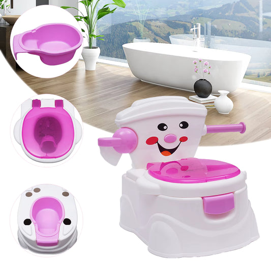 Pot d'Apprentissage Bébé Ergonomique Portable – Dossier, Bac Amovible & Antidérapant