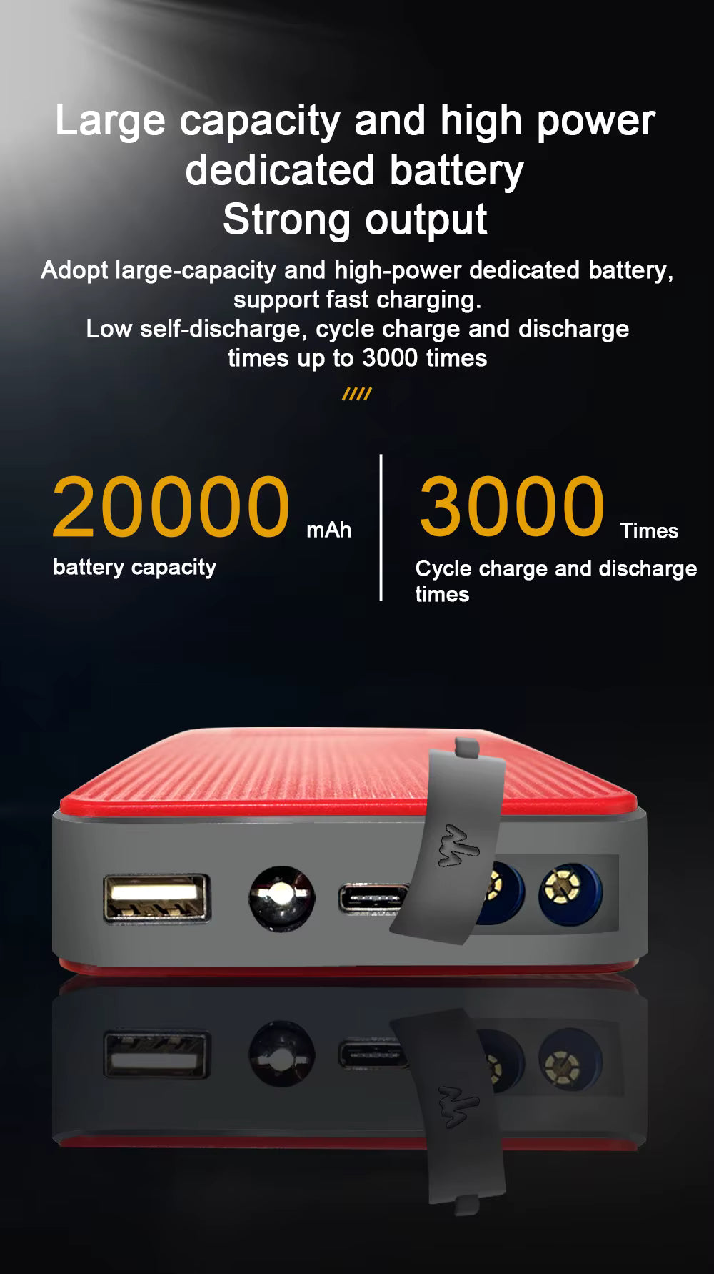 Booster Batterie Voiture 2000A 12V – Démarreur Portable Rechargeable USB – Batterie Externe d’Urgence avec Éclairage LED pour Auto Moto SUV