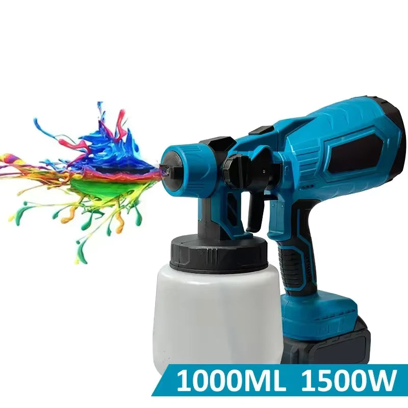 Pistolet de Pulvérisation Sans Fil 18V – Pulvérisateur Peinture HVLP 1000W