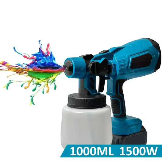 Pistolet de Pulvérisation Sans Fil 18V – Pulvérisateur Peinture HVLP 1000W