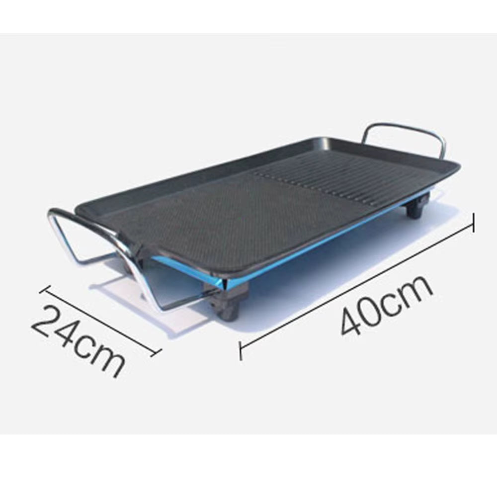 Grill Barbecue Électrique Portable – Plaque de Cuisson Antiadhésive, Température Réglable, Sans Fumée, Intérieur & Extérieur
