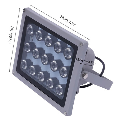 100 m 15 LED infrared illuminator for camera