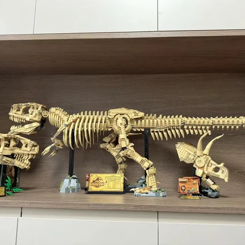 Ensemble de Blocs de Construction Fossile de Dinosaure – 3145 Pièces – Modèle Parc Jurassique – Jeu de Construction pour Adultes – Compatible 76968