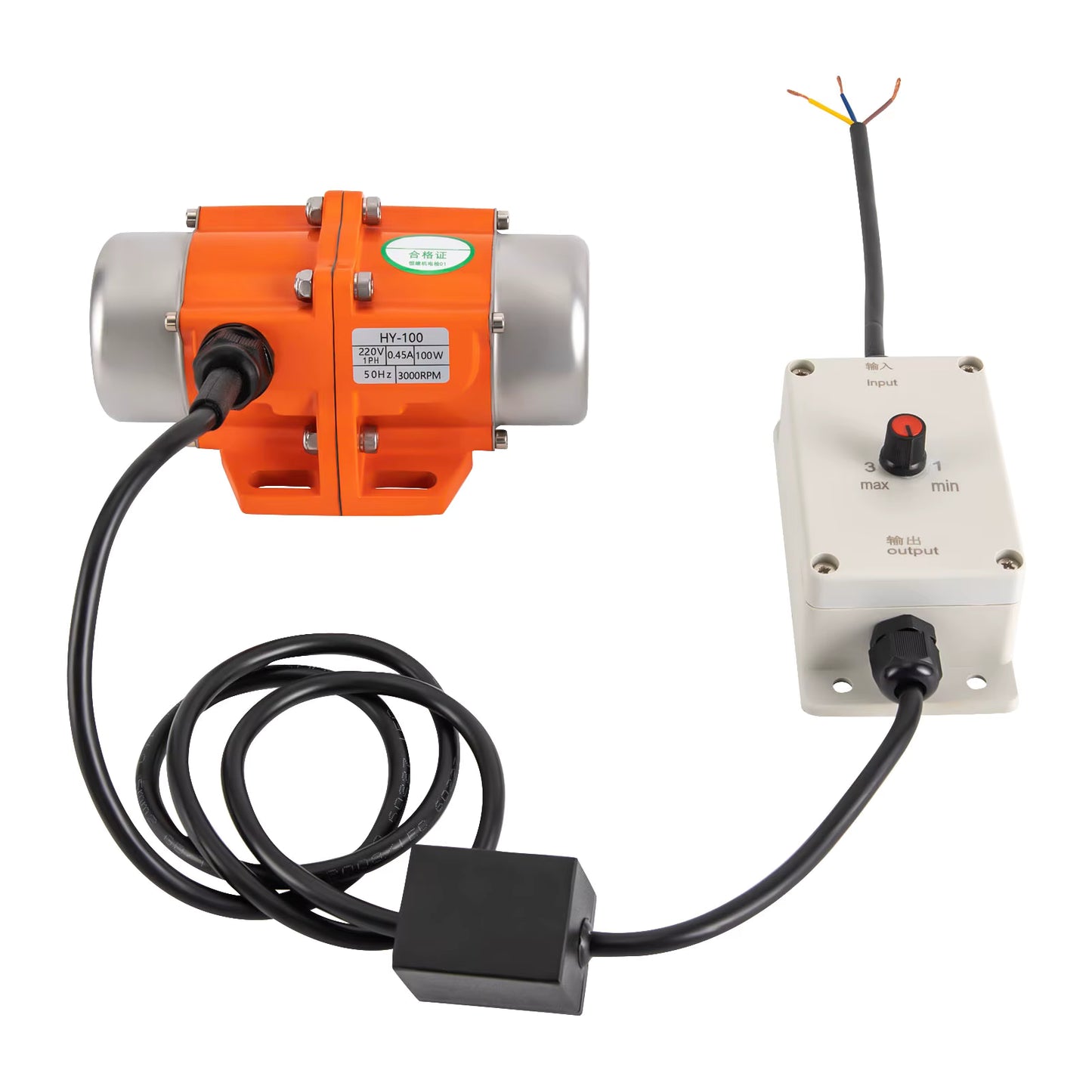 Moteur vibrateur électrique 100W 3000 tr/min