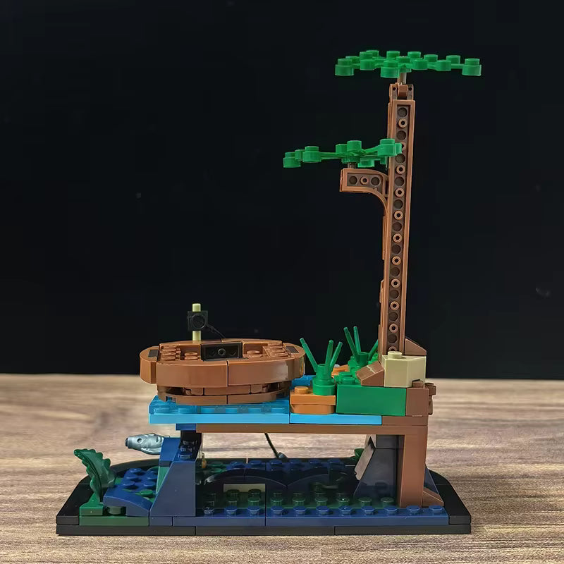 Blocs de Construction – Scène de Pêche Miniature | Maquette Décorative en Briques | Cadeau Adulte & Ado