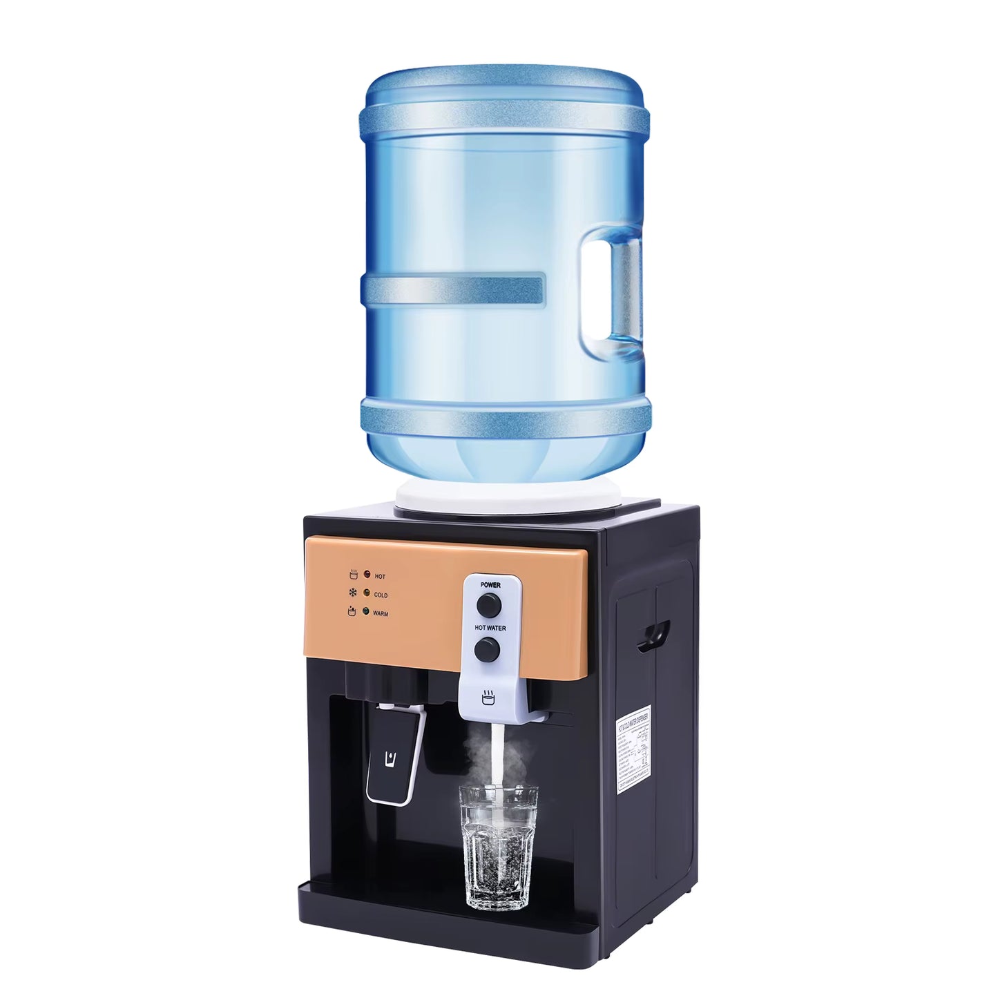 Distributeur d’eau électrique chaud et froid 18,9 L – Fontaine à eau 550W – Température réglable 8 à 95 °C – Usage bureau et maison