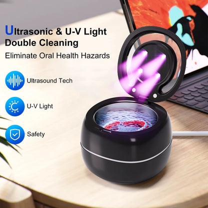 Nettoyeur Ultrason Portable pour Bijoux et Prothèses Dentaires – Nettoyage Ultrason avec UV