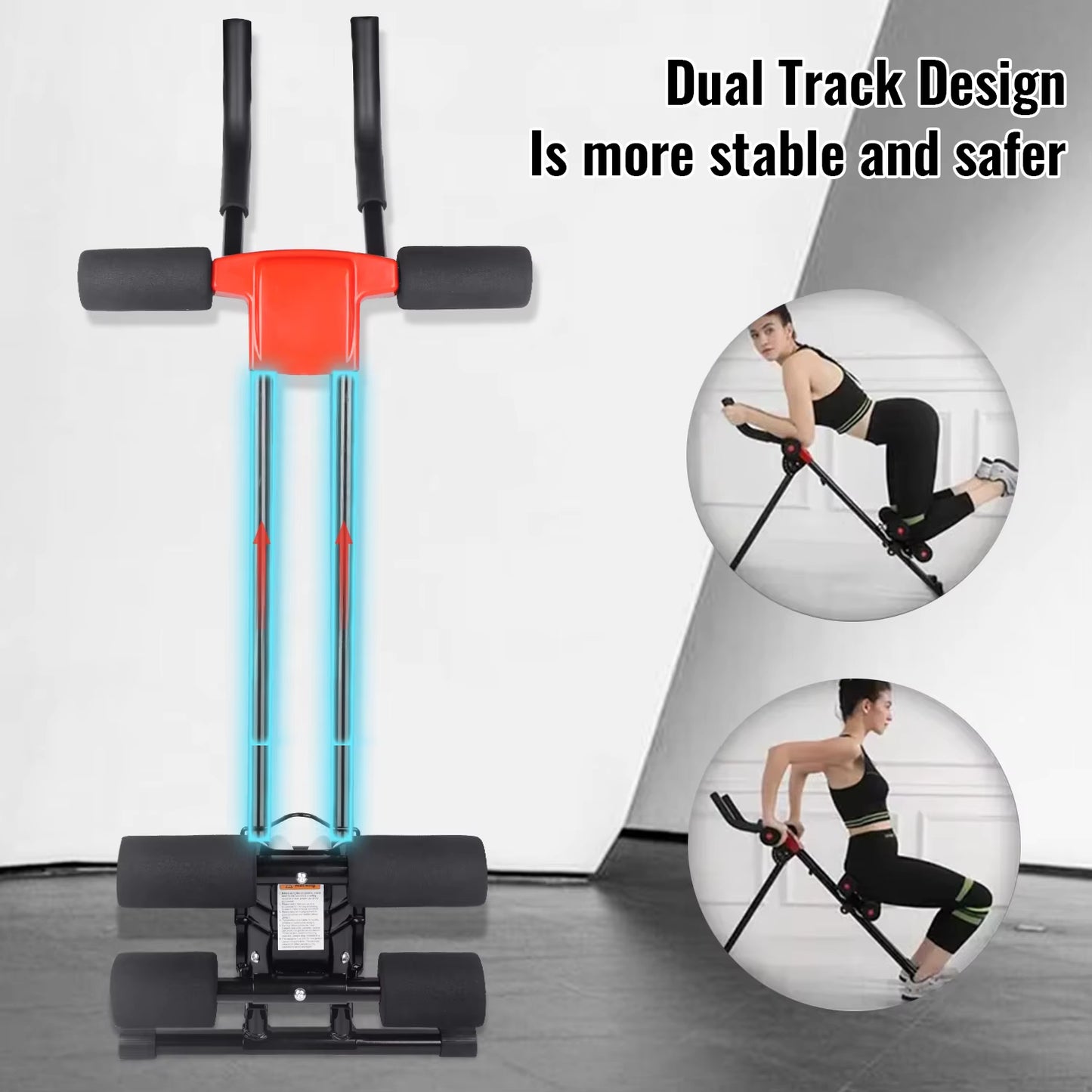 Appareil Abdominaux Multifonction – Entraînement Fitness à Domicile, 5 Niveaux de Résistance, Musculation Abdos, Bras et Jambes