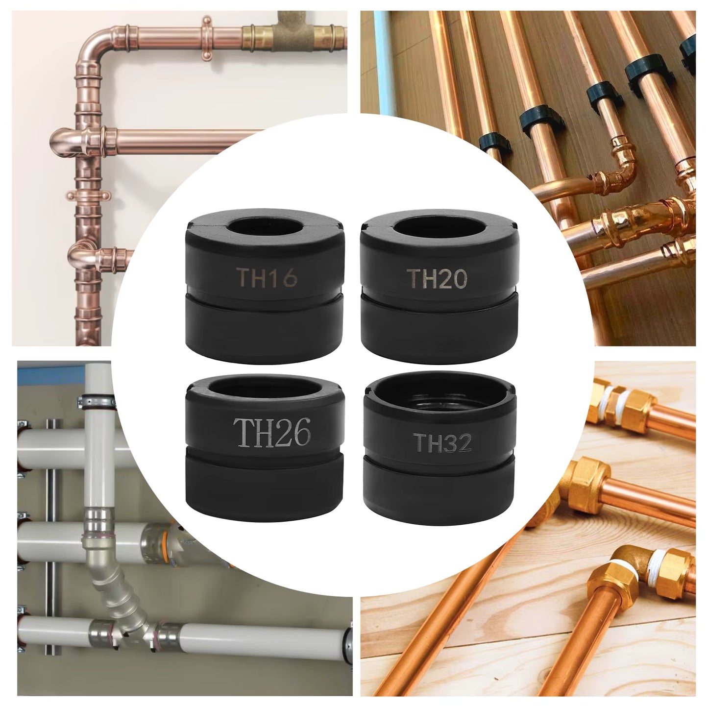 Jeu mâchoires à sertir TH16-32 mm pour tubes multicouches