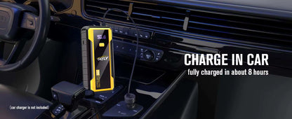 Arrancador de batería portátil GP8000 PRO 8000A – Booster de coche 12V gasolina y diésel – Pantalla LED