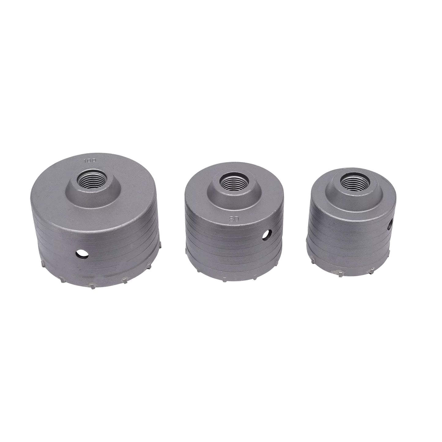 Kit Scie Cloche Béton 9 Pièces SDS-Plus/Max – Forets Carottage 30 à 100 mm pour Mur et Brique