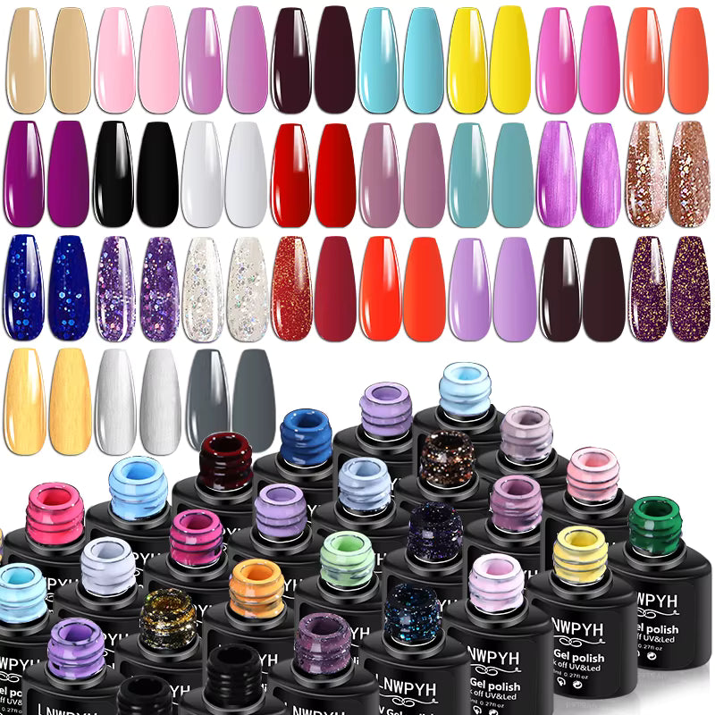 Kit Manucure UV Gel Complet avec Lampe LED et Ponceuse Électrique – Ensemble Faux Ongles Nail Art Professionnel avec Accessoires et Extensions