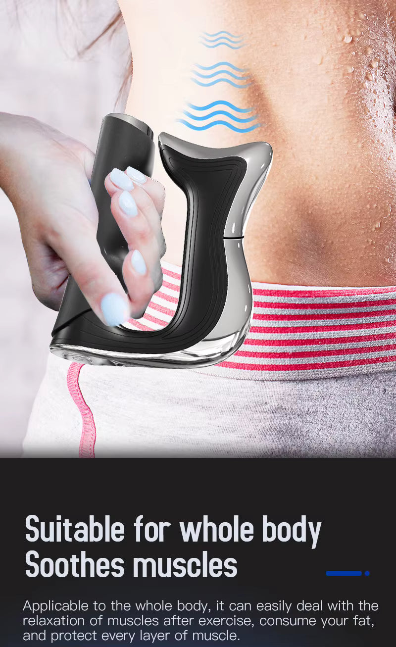 Couteau de Massage Électrique Fascia – Outil Gua Sha Multifonction pour Relaxation Musculaire et Massage du Corps