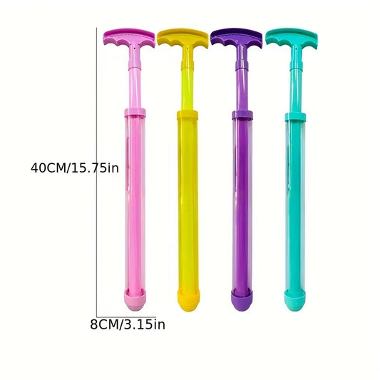 Lot de 4 Pistolets à Eau à Pompe 40 cm – Jet Puissant | Jeux Aquatiques Piscine Plage Jardin | Coloris Assortis