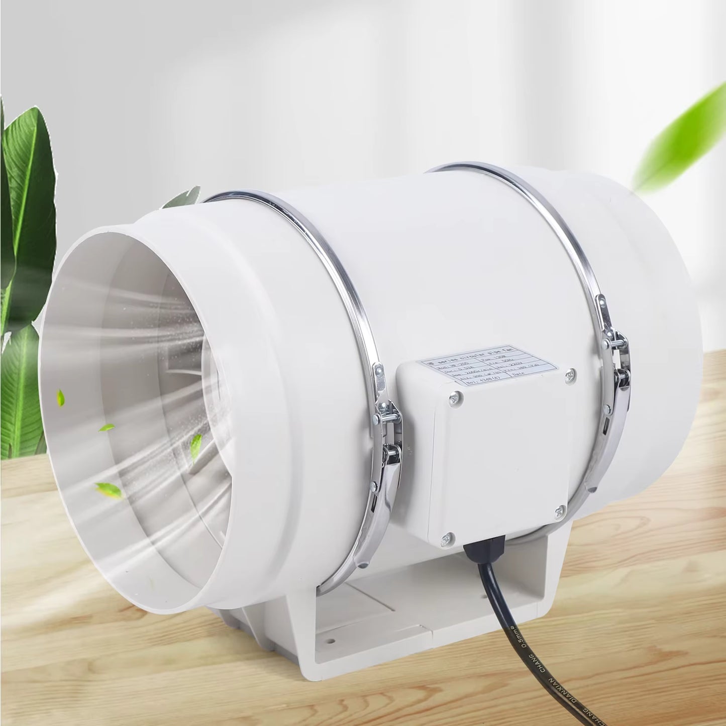 Ventilateur de Conduit 130W 220V – Extracteur d’Air Silencieux pour Cuisine, Entrepôt, Salle de Bain