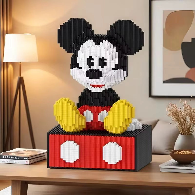 Figurine blocs de construction 4500 pièces – Modèle souris cartoon à assembler – Jeu créatif enfants & adultes