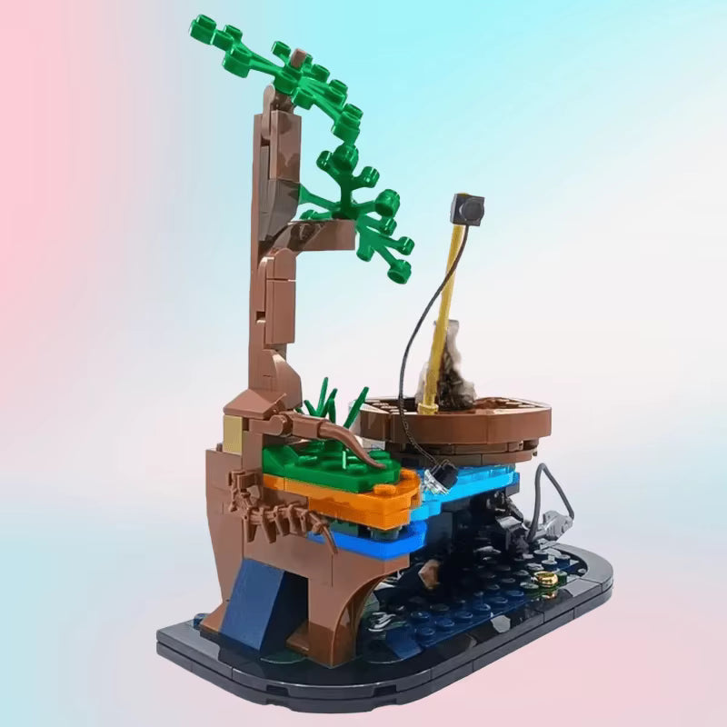 Blocs de Construction – Scène de Pêche Miniature | Maquette Décorative en Briques | Cadeau Adulte & Ado