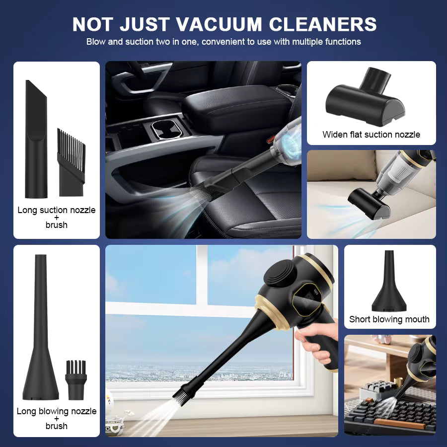 Aspirateur de voiture sans fil haute puissance portable