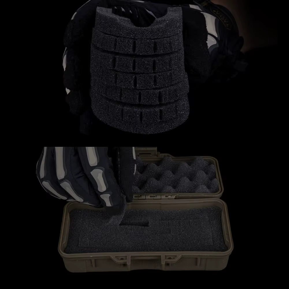 Mallette à outils de survie plein air – Boîte de protection antichocs étanche avec mousse – Mallette de sécurité verrouillable pour instruments