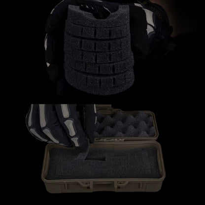 Mallette à outils de survie plein air – Boîte de protection antichocs étanche avec mousse – Mallette de sécurité verrouillable pour instruments