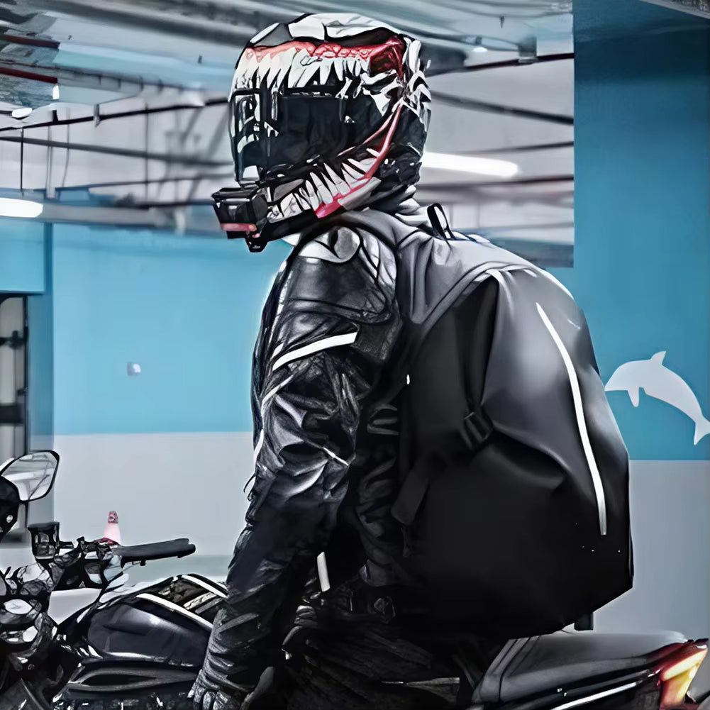 Sac à Dos Moto Rigide Étanche – Sac de Voyage pour Casque Moto et Sport