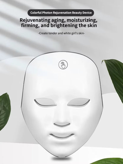 Masque LED de Beauté pour le Visage – Thérapie Lumières Colorées – Anti-Imperfections & Éclat du Teint